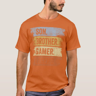 Son Brother Gamer Legend Gaming Gifts For Boys Fun T Shirt