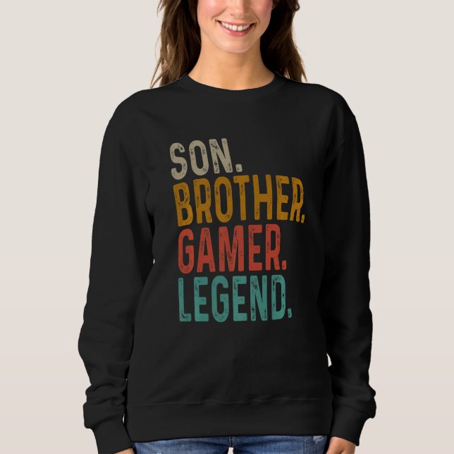 Son Brother Gamer Legend T Shirt (Framsida)