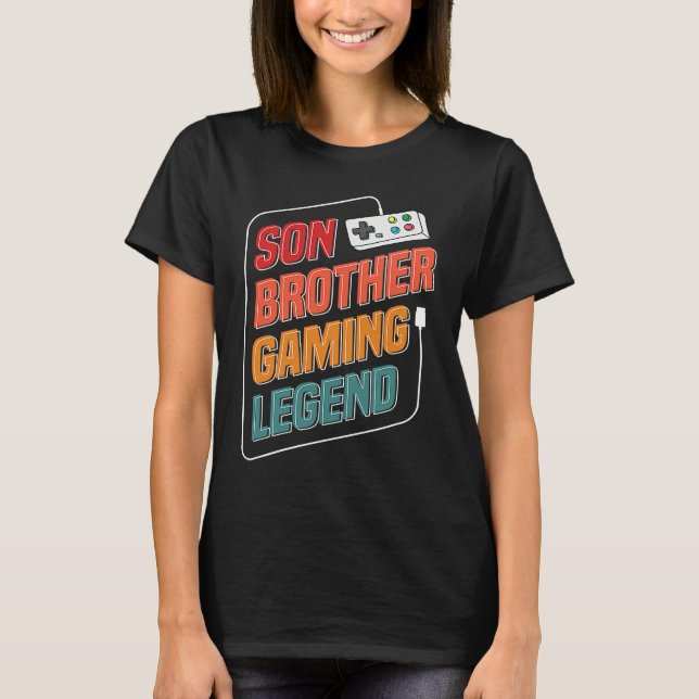 Son Brother Gaming Legend  1 T Shirt (Framsida)