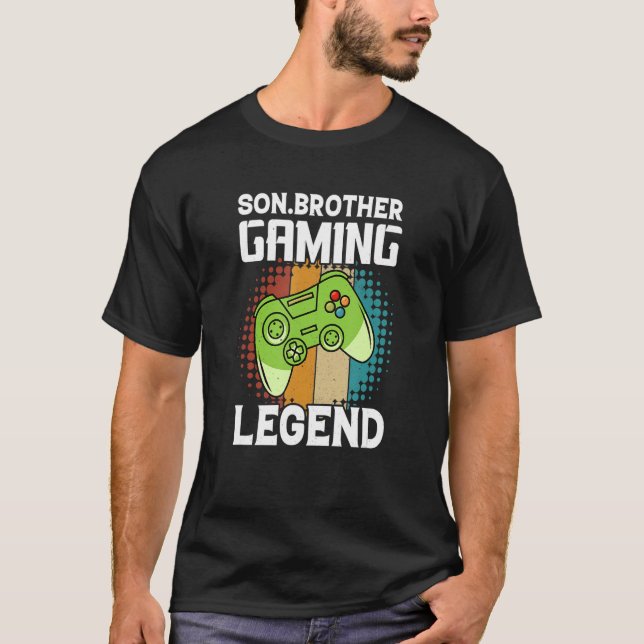 Son Brother Gaming Legend Apparel T Shirt (Framsida)
