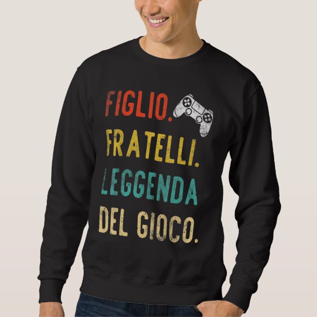 Son Brother Legend Gamer Lång Ärmad Tröja (Framsida)