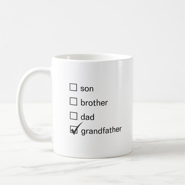 Son Brother Pappa Grandfather Kaffemugg (Vänster)