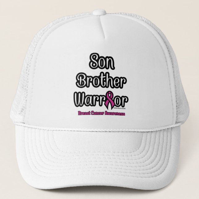 Son Brother Warrior... Breast Cancer Keps (Framsida)