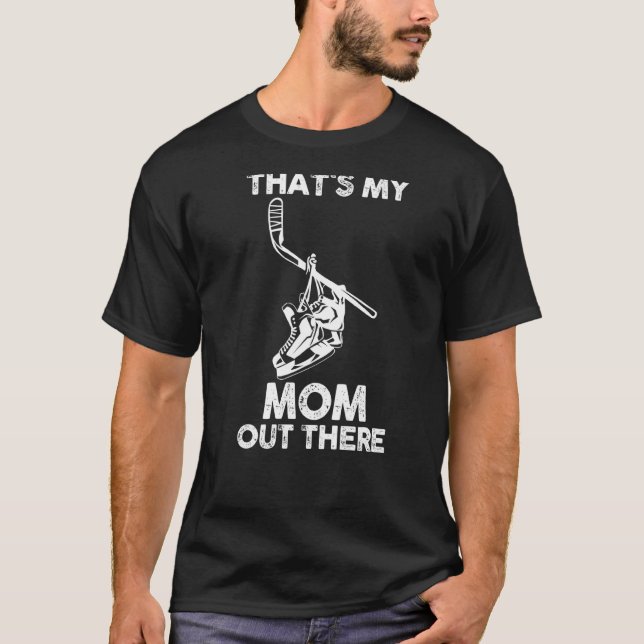 Son DDotter Mamma Mor Hockey T Shirt (Framsida)