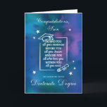 Son Doctorate PHD Studenten Grattiss Quote Kort<br><div class="desc">Gratulerar till er sons anmärkningsvärda prestation att tjäna sin doktorat med detta tankeväckande designade studenten-kort. Det här kortet har plats för att personalisera namn på framsidan och ger extra en liten bit pride och igenkänning. Det djärva gratulationsbudskapet, parat med klassiska studenten-ikoner och en pulserande vattenfärgsdesign, fångar betydelsen av denna viktiga...</div>