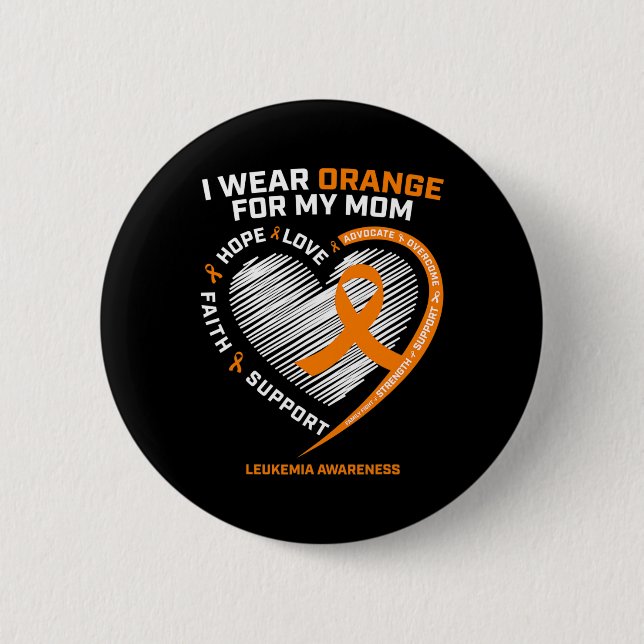 Son Dotter Gifts Leukemia Awareness Mamma Leukemi Knapp (Framsida)