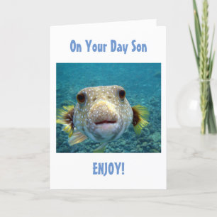 SON ENJOY, RELAX OCH VET ATT DU ÄR ÄLSKAD BIRTHDAY KORT