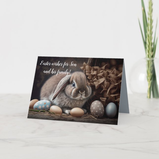 SON & FAMILY PÅSK Card Tack Kort (Framsida)