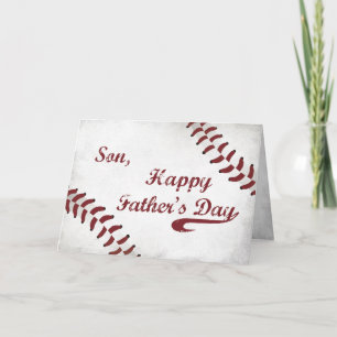 Son Fars dag Large Grunge Baseball, sport Kort