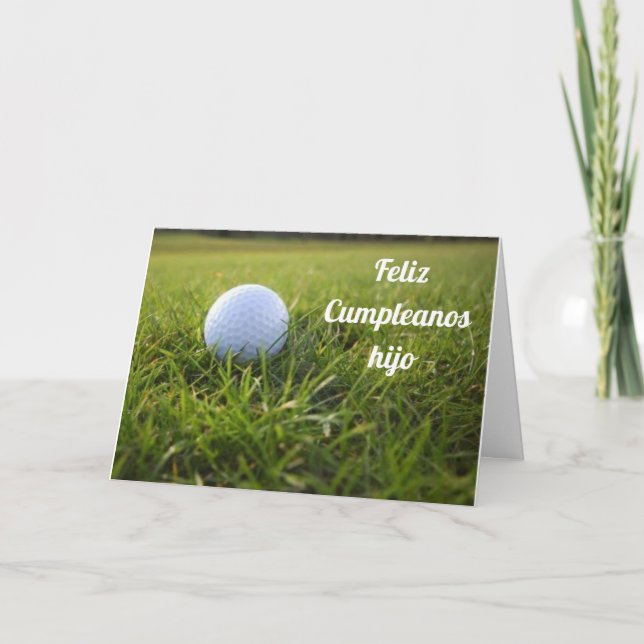 SON **FELIZ CUMPLEANOS** ENJUSTERA SPECIELLARE DAG KORT (Framsida)