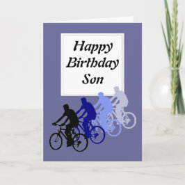 Son, födelsedag, Bike, Cycle Funny från förälder Kort