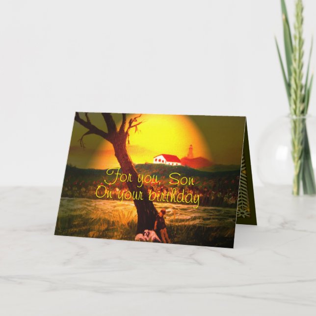 Son-födelsedagskort Kort (Framsida)