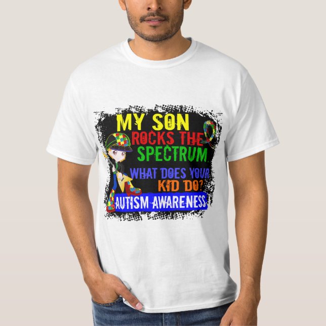 Son för stenSpectrumAutism T Shirt (Framsida)
