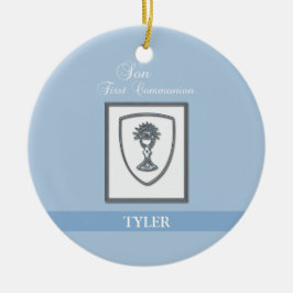 Son, första kommunfullmäktige Silver Chalice Julgransprydnad Keramik