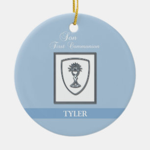 Son, första kommunfullmäktige Silver Chalice Julgransprydnad Keramik