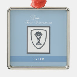 Son, första kommunfullmäktige Silver Chalice Julgransprydnad Metall