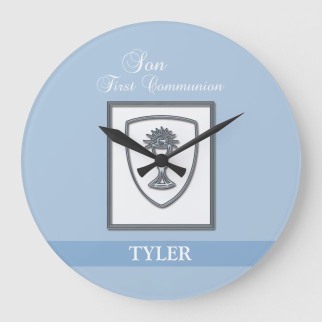 Son, första kommunfullmäktige Silver Chalice Stor Klocka (Framsida)