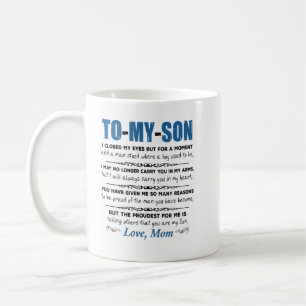 Son Gift från Mamma till min son-kaffe Mugg Gift f