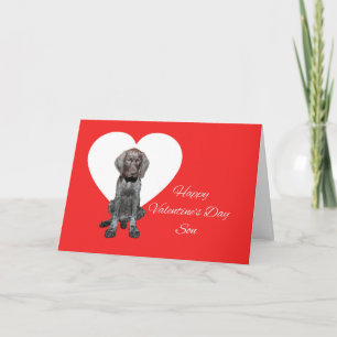 Son Glossy Grizzly Valentine Puppy Kärlek Helgkort
