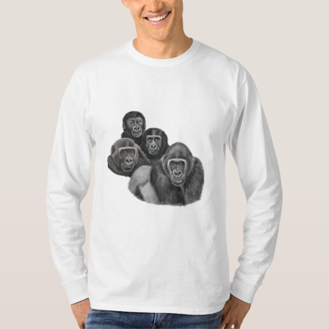 Son Gorilla long-tshirt By AGE Gorilla Life GL/TFW T Shirt (Framsida)