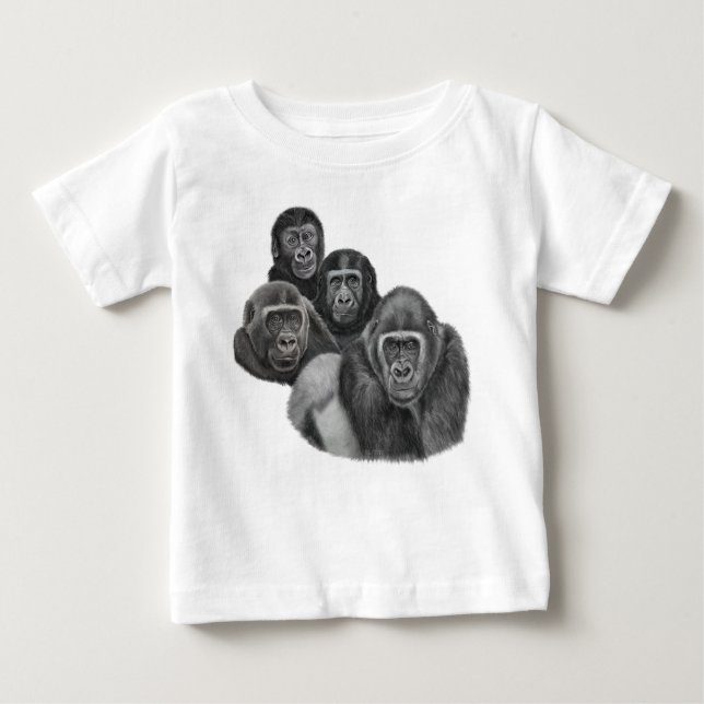 Son Gorilla T-shirts By AGE. Gorilla Life GL/TFW (Framsida)