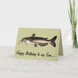 Son Grattis på födelsedagen: Catfish Kort