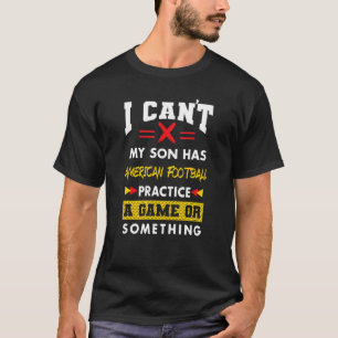 Son har amerikanska fotbollsparter i Humor T Shirt