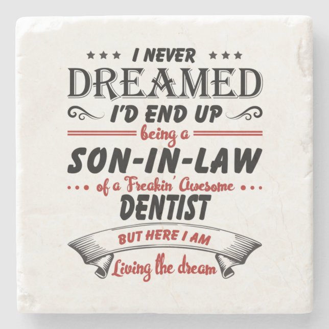 Son i Fantastisk-dentist Stenunderlägg (Framsidan)