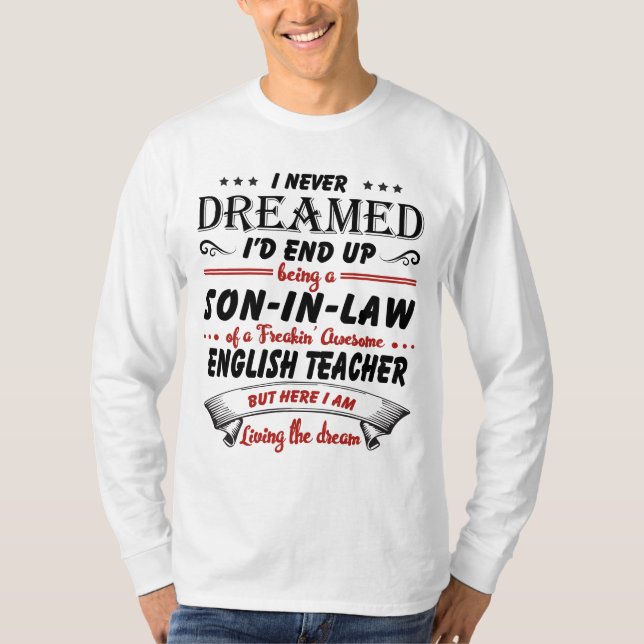 Son i Fantastisk engelsklärare T Shirt (Framsida)