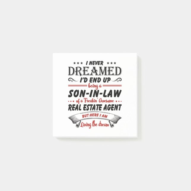 Son i Fantastisk Real Gods Agent Post-it Block (Framsida)