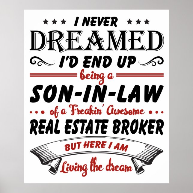 Son i Fantastisk Real Gods Broker Poster (Framsidan)