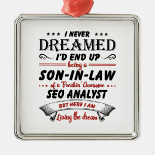 Son i Fantastisk SEO-analytiker Julgransprydnad Metall