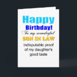 Son i juridik-födelsedagen kort<br><div class="desc">Juridiskt födelsedagskort,  rolig son i juridiska hälsningskort</div>