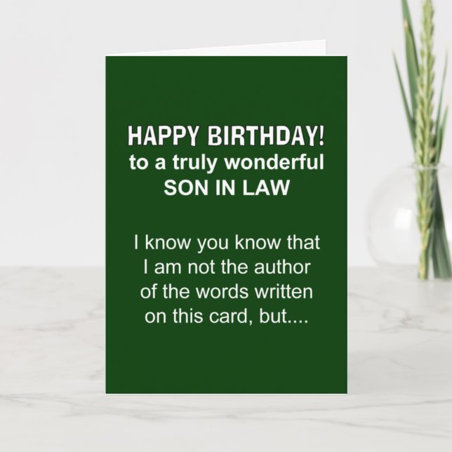 Son i juridik-födelsedagen kort (Framsida)