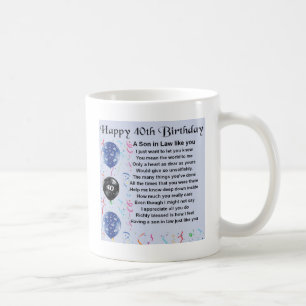 Son i lagdikt - 40th födelsedagdesign kaffemugg