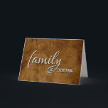 Son i Law Birthday Brown Leather Kort<br><div class="desc">Brun läderbakgrund för svärson. Inre text kan ändras för alla familjemedlemmar.</div>