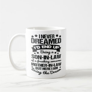 Son i Law Proud Fantastisk Svärmor Funny Quote Kaffemugg