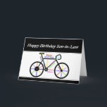 Son-in-Law Birthday Motivational Bike Bicycle Kort<br><div class="desc">Motivational Bike ord Birthday card för svärson som kärlek,  Cycle,  Cycling,  Sport,  Hobby</div>