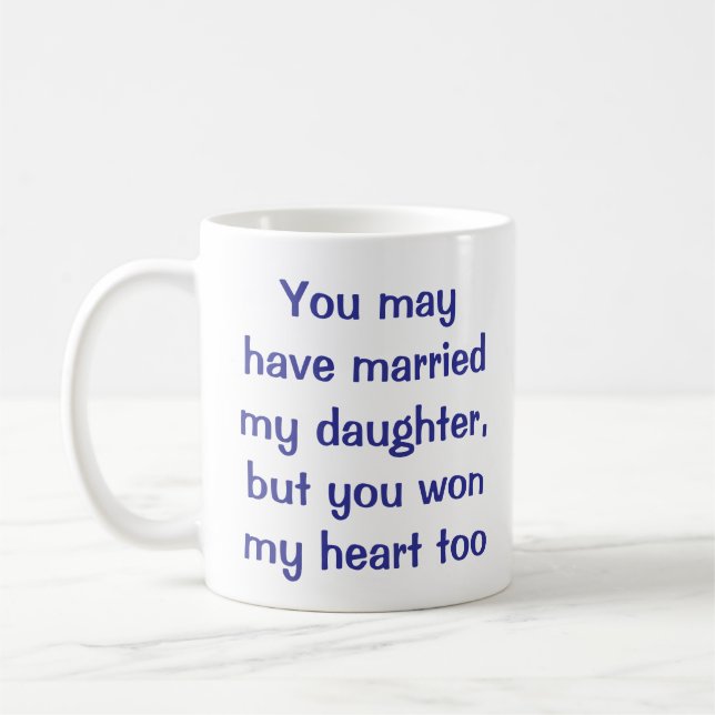 Son-in-law Ceramic Gift Coffee Mugg (Vänster)