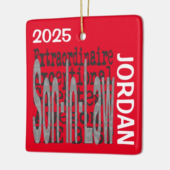 Son-In-Law Extraordinaire CUSTOM Julgransprydnad Keramik (Vänster)