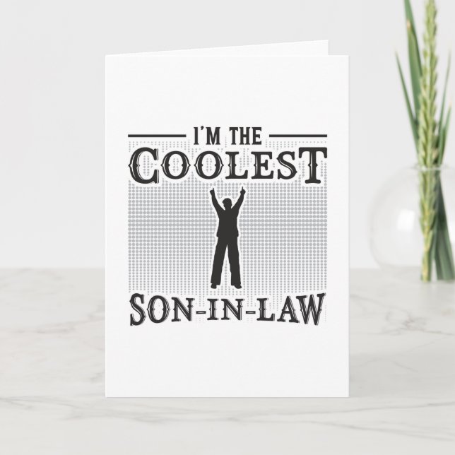Son in Law Fantastisk Far Lawdress Funny Gift Kort (Framsida)