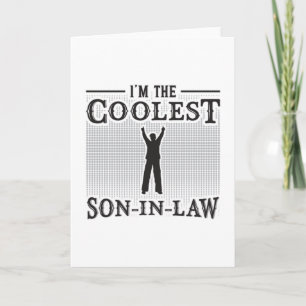 Son in Law Fantastisk Far Lawdress Funny Gift Kort