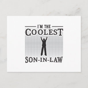 Son in Law Fantastisk Far Lawdress Funny Gift Vykort
