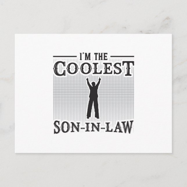 Son in Law Fantastisk Far Lawdress Funny Gift Vykort (Framsida)