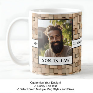 Son-in-law, Favorite Child, Photo, Wood Mugg C503