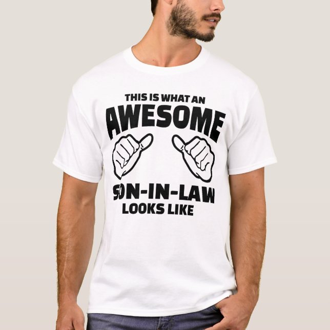 Son-In-Law Gift - Fantastisk Son-In-Law T Shirt (Framsida)