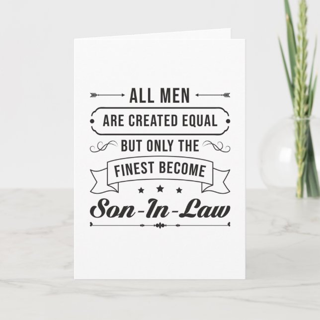 Son in Law Son Best Fantastisk Lawdress Gift Kort (Framsida)