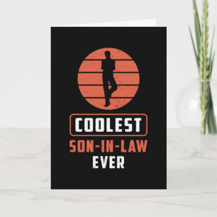 Son in Law Son Fantastisk Proud Best Gift Idea Kort
