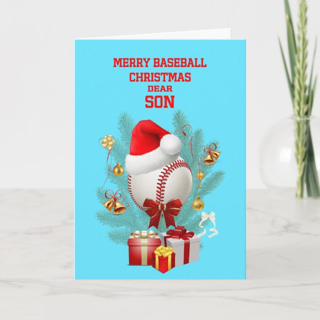 Son jul Baseball Helgkort (Framsida)