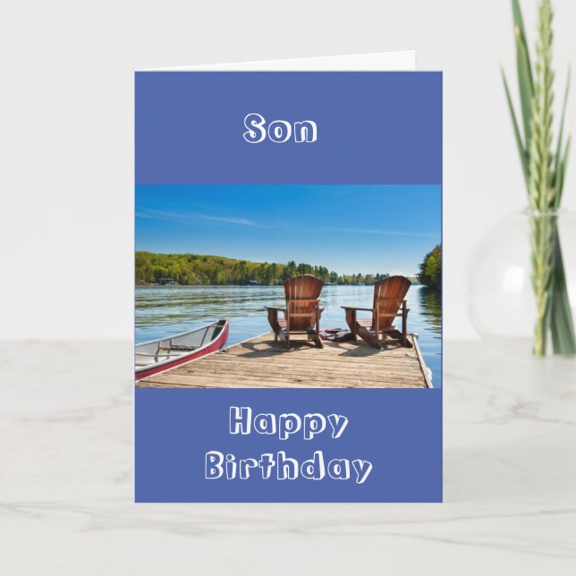 **SON** JUSTERA DIN BIRTHDAY KORT (Framsida)